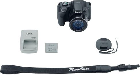 Canon PowerShot SX520 16Digital Camera مع تصغير صورة بصري 42x مع LCD 3 بوصة (أسود) in Kuwait