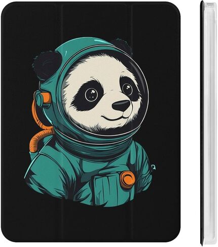علبة رائد فضاء Panda لطيف مع حامل القلم رفيع الوزن ثلاثي الوزن متوافق مع iPad Mini 4/5/6 Mini4/5 （7.9in） in Saudi Arabia