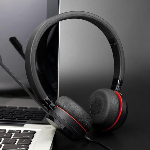 وسائد وسادات الأذن بديلة لـ Soulwit لـ Jabra Evolve 65/40/30/20 سماعات الأذن لـ Jabra Evolve 65uc 65ms/ 40uc 40ms/ 30us 30ii/ 20se 20uc 20ms. in Saudi Arabia