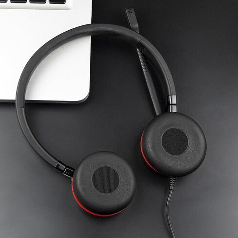 وسائد وسادات الأذن بديلة لـ Soulwit لـ Jabra Evolve 65/40/30/20 سماعات الأذن لـ Jabra Evolve 65uc 65ms/ 40uc 40ms/ 30us 30ii/ 20se 20uc 20ms. in Saudi Arabia