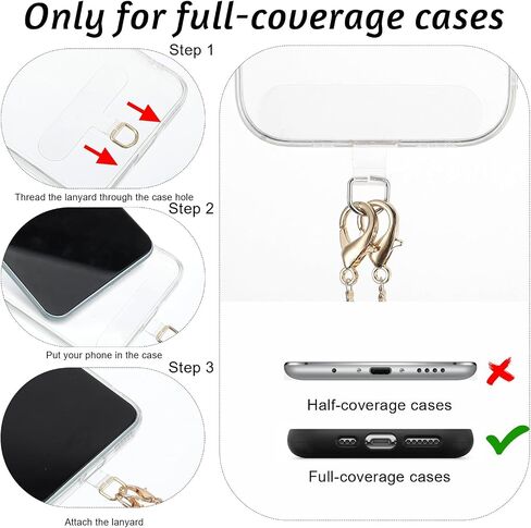 Pearl Phone Lanyard Crossbody with teth tab homes chain Crossbody Universal Phone Lanyard Anti Late Theft Planards for Women Neck Strap Skided Sybed Strap للهواتف حقيبة حقيبة حقيبة in Saudi Arabia