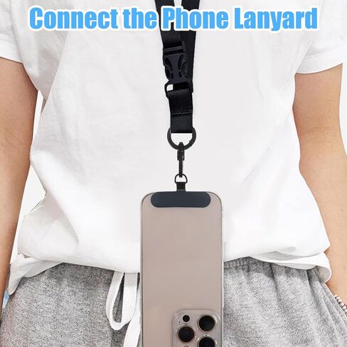 6 PCS TITER Tether Tether ، علامة تبويب "الهاتف المحمول الشامل للهاتف المحمول" مع حلقة زنبركية 360 ، الفضة ، الذهب ، الأسود in Kuwait