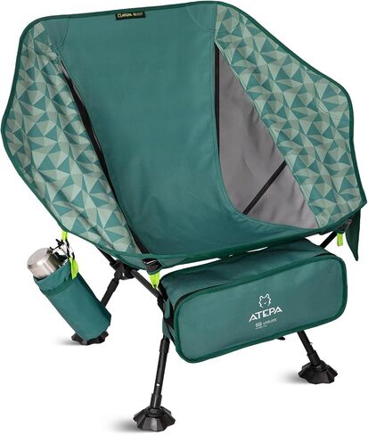 ATEPA UFO3.0 Backpacking Camping Chair, Ultralight Extra Wide Comfortable Folding Chairs 330lbs Heavy Duty Portable Hexagon Ergonomic Height Adjustable Seat with Anti-Sinking Feet for Hiking Outdoor in Saudi Arabia