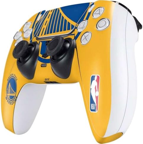 Skinit Skinit Gaming Gaming Skiner مع وحدة تحكم PS5 - NBA Golden State Warriors Black Animal Print Design in Saudi Arabia