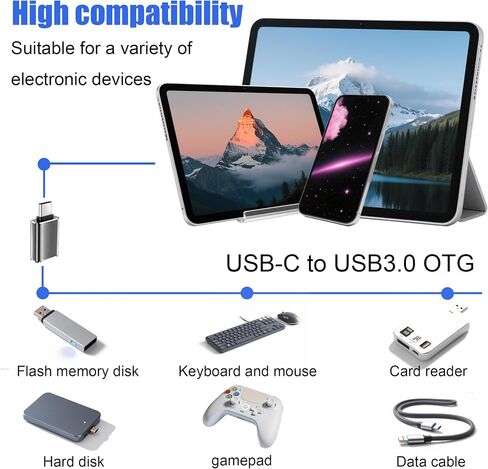 حزمة محول USB C إلى USB من 4 usb c ذكر إلى محول أنثى USB3 متوافق مع iPhone 16 Pro Max Pro Air 2023 imac ipad mini pro ، نوع آخر C أو Thunderbolt 4/3 الأجهزة in Saudi Arabia