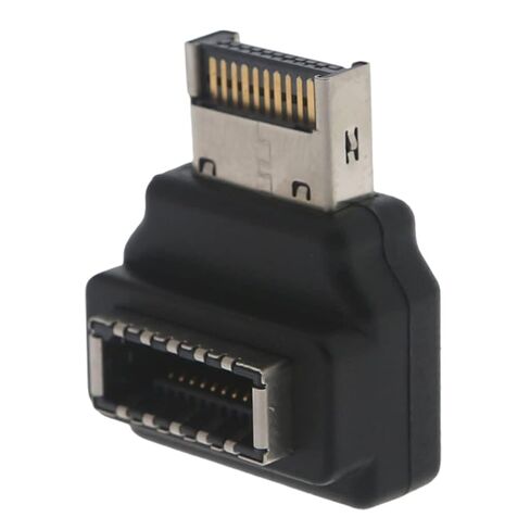 الكمبيوتر الأم للكمبيوتر الموصل الداخلي USB 3.1 نوع e أنثى من النوع e الذكور 90 درجة محول الزاوية مقاومة in Kuwait