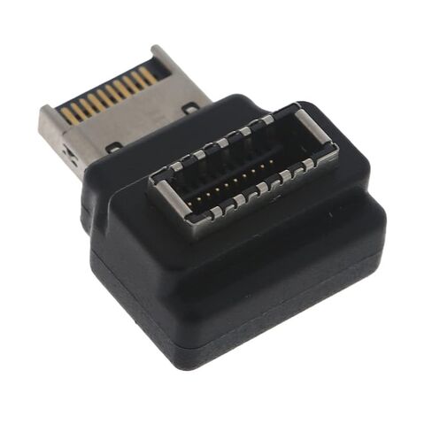 الكمبيوتر الأم للكمبيوتر الموصل الداخلي USB 3.1 نوع e أنثى من النوع e الذكور 90 درجة محول الزاوية مقاومة in Kuwait