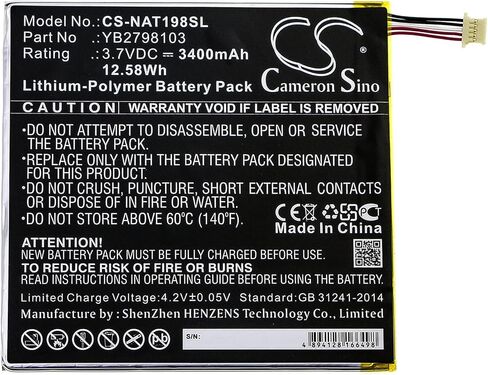 3400 مللي أمبير في الساعة/3.7 فولت بطارية بديلة لـ ONN YB2798103 ONA19TB002 ، الجهاز اللوحي 8 in Kuwait