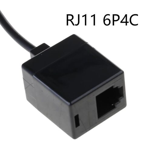 RJ45 إلى RJ11 موصل محول محول المحول ، Ethernet إلى موصل خط الهاتف RJ45 8P8C ذكر إلى RJ11 6P6C الحبل الإناث in Kuwait