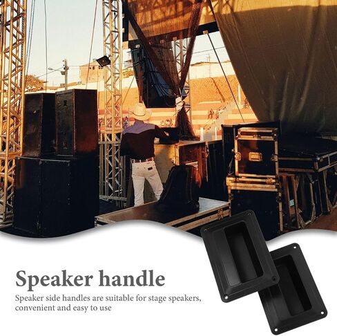 ARTIBETTER Speaker Handle Set 4 Pcs Plastic Audio Speaker Side Handles Stage Parts Sturdy and Comfortable Grip in Saudi Arabia