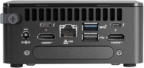 Intel NUC Business Mini Desktop i5-1340P, Iris Xe, 64GB DDR4, 1TB PCIe SSD, 2 Thunderbolt 4, WiFi 6E, Bluetooth 5.3, 120W PSU, Win 11 Pro w/MS 365 Personal, DKZ USB Port Expander in Saudi Arabia