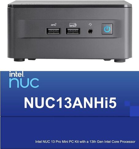 Intel NUC Business Mini Desktop i5-1340P, Iris Xe, 64GB DDR4, 1TB PCIe SSD, 2 Thunderbolt 4, WiFi 6E, Bluetooth 5.3, 120W PSU, Win 11 Pro w/MS 365 Personal, DKZ USB Port Expander in Saudi Arabia