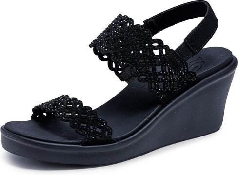 Skechers Women's Rumble on-Sassy DayZ Wedge Sandal in Saudi Arabia