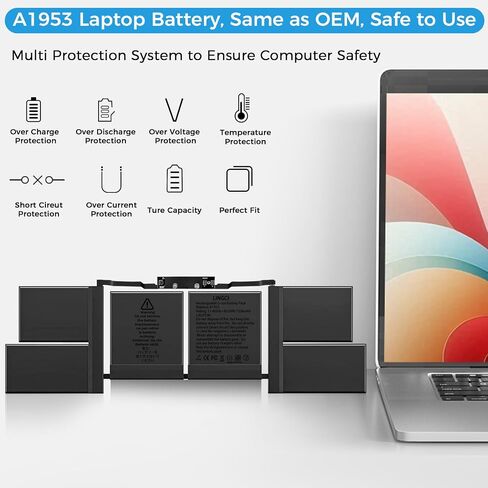 A1953 A1990 استبدال بطارية الكمبيوتر المحمول لـ MacBook Pro 15 بوصة A1990 (منتصف 2018 2019) (EMC 3215 3359) معرف MacBookpro15،1 MacBookpro15،3 7336mah 83.6wh in Saudi Arabia