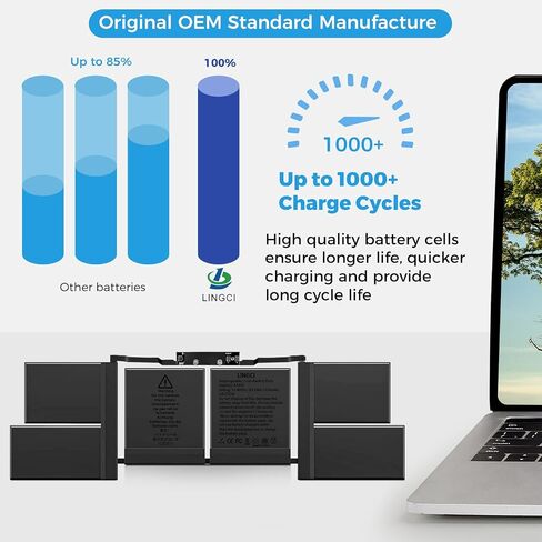 A1953 A1990 استبدال بطارية الكمبيوتر المحمول لـ MacBook Pro 15 بوصة A1990 (منتصف 2018 2019) (EMC 3215 3359) معرف MacBookpro15،1 MacBookpro15،3 7336mah 83.6wh in Saudi Arabia
