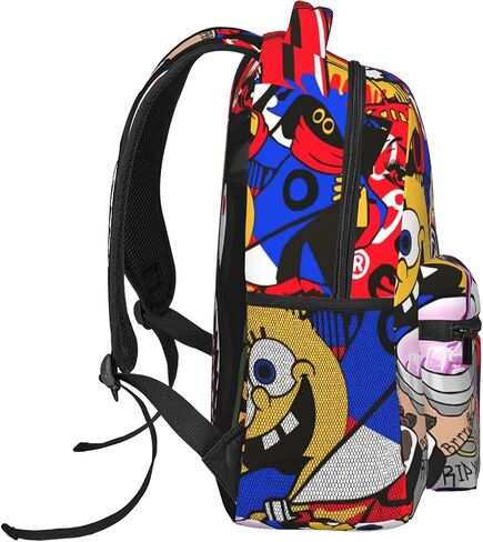 Boys Fashion Backpack Cool Shark Camouflage Bag Large Capacity Boys Campus Backpack, Color2, One Size in Saudi Arabia