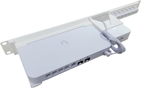 19-Inch Rack Mount for UCG-Fiber and UXG-Fiber Gateway, Fits UCG-Fiber and UXG-Fiber, Keystones Included (Black) in Saudi Arabia