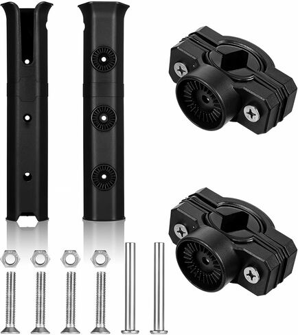 2 PCS Pole Mount Mounting Rod Rod للدراجة ، حامل قطب الصيد القابل للتدوير للدراجة مع مشبك جبل القطب ، رف قضبان الصيد لسيارة الشاطئ ، كرسي الصيد ، مركبة الصراف الآلي ، القوارب ، العربات in Saudi Arabia