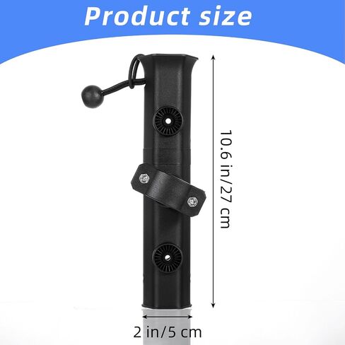 2 PCS Pole Mount Mounting Rod Rod للدراجة ، حامل قطب الصيد القابل للتدوير للدراجة مع مشبك جبل القطب ، رف قضبان الصيد لسيارة الشاطئ ، كرسي الصيد ، مركبة الصراف الآلي ، القوارب ، العربات in Saudi Arabia