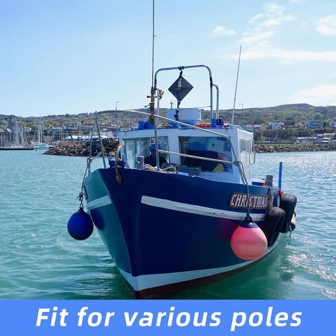 2 PCS Pole Mount Mounting Rod Rod للدراجة ، حامل قطب الصيد القابل للتدوير للدراجة مع مشبك جبل القطب ، رف قضبان الصيد لسيارة الشاطئ ، كرسي الصيد ، مركبة الصراف الآلي ، القوارب ، العربات in Saudi Arabia