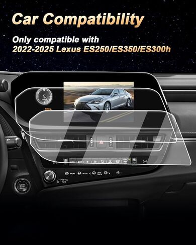 2025 Lexus ES 350 Screen Protector - For 2022-2025 Lexus ES 250/ES 350/ES 300h 8-Inch Navigation Screen Protector - 2 Pcs Nano Film For 2022-2025 ES250/ES 350/ES300h Accessories(2 Packs) in Kuwait