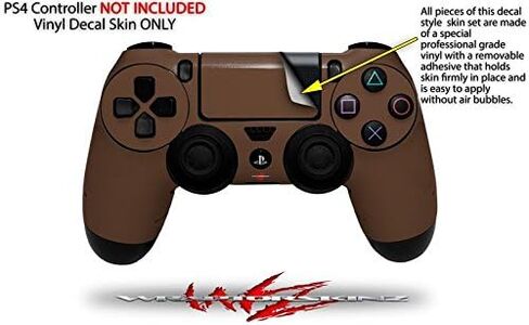 فينيل صائق الجلد متوافق مع Sony PS4 Controller PlayStation 4 الأصلي Slim and Pro Solid Collection Brown (وحدة تحكم غير متضمنة) in Saudi Arabia
