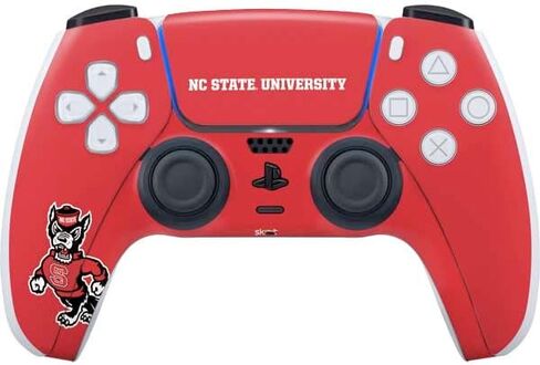 Skinit Decal Gaming Skin Compatible with PS5 Controller - Officially Licensed North Carolina State University Logo Design in Saudi Arabia