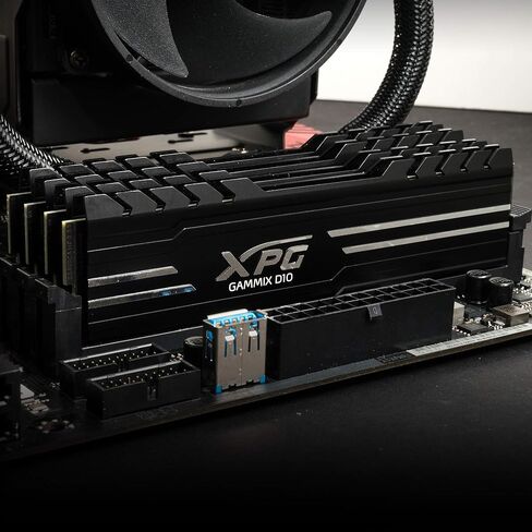مجموعة وحدة الذاكرة XPG Gammix D10 DDR4 32GB (2x16GB) 3200MHz PC4 25600 288-Pin CL16-20-20 (أسود) in Kuwait