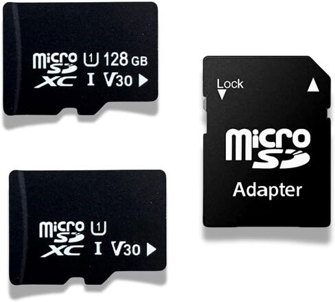 بطاقة Micro SD ، حزمة الذاكرة المزدوجة-U1-128GB + واحد إضافي (16 ~ 128GB) + محول SD واحد ، الفئة 10 (128 جيجابايت ، + 128 جيجابايت) in Saudi Arabia