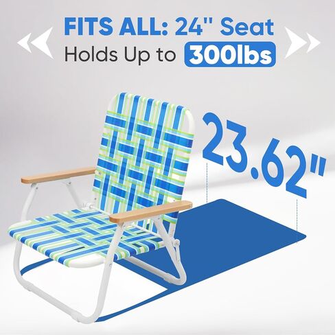 2 Pack Aluminum Beach Chair for Adults with 5-Position Classic Lay Flat, Lightweight Folding Backpack Beach Chair with 2 Cooler Bag, Towel Bar, Cup Holder & Phone Holder for Outdoor, Camping, Lawn in Saudi Arabia