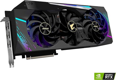 GIGABYTE AORUS GEFORCE RTX 3090 XTREME 24G GRASTS CARDS ، MAX COMBLEING CORDING ، 24GB 384-BIT GDDR6X ، GV-N3090AORUS X-24GD VIDEO CARD (متجدد) in Saudi Arabia