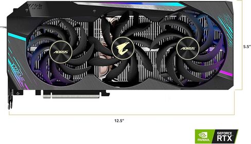 GIGABYTE AORUS GEFORCE RTX 3090 XTREME 24G GRASTS CARDS ، MAX COMBLEING CORDING ، 24GB 384-BIT GDDR6X ، GV-N3090AORUS X-24GD VIDEO CARD (متجدد) in Saudi Arabia