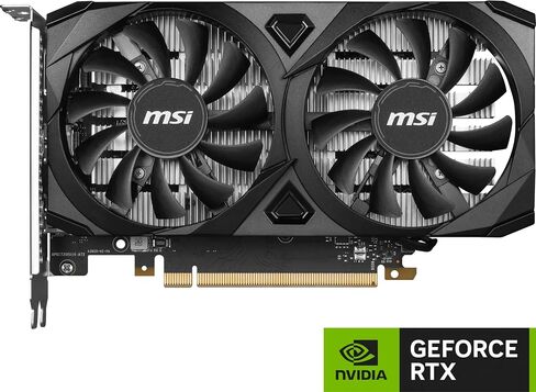 MSI Gaming RTX 3050 Ventus 2X 6G OC Graphics Card (NVIDIA RTX 3050, 96-Bit, Boost Clock: 1492 MHz, 6GB GDDR6 14 Gbps, HDMI/DP, Ampere Architecture) (Renewed) in Saudi Arabia