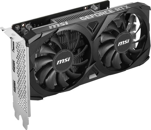 MSI Gaming RTX 3050 Ventus 2X 6G OC Graphics Card (NVIDIA RTX 3050, 96-Bit, Boost Clock: 1492 MHz, 6GB GDDR6 14 Gbps, HDMI/DP, Ampere Architecture) (Renewed) in Saudi Arabia