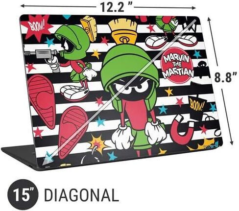 Skinit Laptop Music Skin متوافق مع Universal Laptop 15in (12.2 × 8.8in) - Warner Bros Marvin مرخص رسمي in Saudi Arabia
