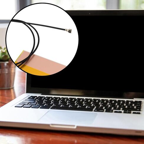 emagtech 2pcs ipex4 pc الهوائي الداخلي wifi متوافق مع intel ax210 ax200 ngff m.2 wifi 6 card card paptop in Saudi Arabia