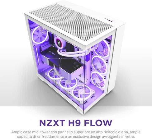 NZXT H9 ELITE CM-H91EW-01 Dual-Chamber ATX ATX ، تتضمن علبة ألعاب PC PC-AWOR in Saudi Arabia