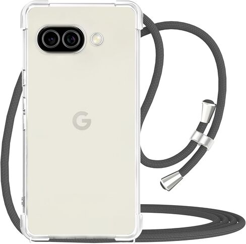 YESPURE مصمم لـ Google Pixel 8 CLASE مع حزام الحبل القابل للتعديل لينة TPU TPU مضاد للخلع مضاد للصدمات الغلاف والحماية المقاوم للصدمات في Google Pixel 8-رمادي in Kuwait