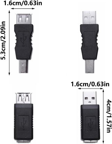USB A إلى USB Adapter USB أنثى إلى محول الذكور الطابعة لاتصال الجهاز بسلاسة ونقل البيانات in Saudi Arabia