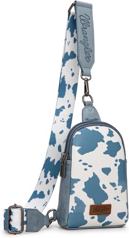 Wrangler Cow Print Crossbody Bags for Women Western Sling Bag for Women Cross Body Purse in Saudi Arabia