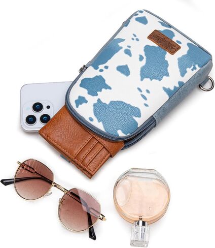 Wrangler Cow Print Crossbody Bags for Women Western Sling Bag for Women Cross Body Purse in Saudi Arabia
