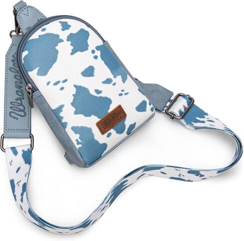 Wrangler Cow Print Crossbody Bags for Women Western Sling Bag for Women Cross Body Purse in Saudi Arabia