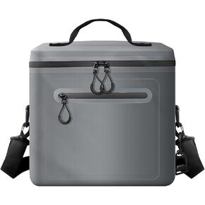 حقيبة مبردة معزولة ، 7/16/30 يمكن أن تنهار مع فتاحة الزجاجة لمبردات الغداء للنزهة والشاطئ والعمل والرحلة - أكياس مبردات الجليد الناعمة مع سحاب محمول مواقف مستقيمة in Kuwait
