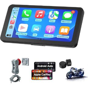 Spedal CL871pro 6.25" Motorcycle CarPlay ＆ Android Auto Screen, TPMS, Quick-Release Anti-Theft Mount, Full Body Waterproof, GPS Navigation for Motorbike, Bluetooth, Siri/G00gle Assistant in Kuwait