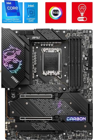 MSI MPG Z690 Carbon Intel Z690 LGA 1700 ATX DDR5-SDRAM اللوحة الأم (متجددة) in Saudi Arabia