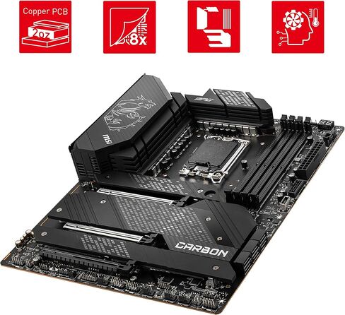 MSI MPG Z690 Carbon Intel Z690 LGA 1700 ATX DDR5-SDRAM اللوحة الأم (متجددة) in Saudi Arabia