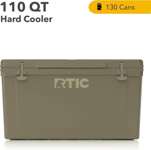 RTIC 110 QT فائقة التبريد المبرد الصب المعزول الصدر المحمولة الصدر للشاطئ ، المشروبات ، المشروبات ، التخييم ، النزهة ، الصيد ، القارب ، الشواء in Kuwait