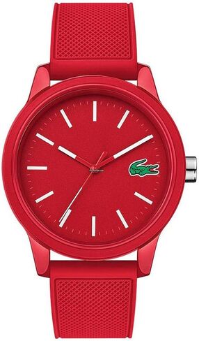 Lacoste Men's L.12.12. Quartz TR90 Case and Rubber Strap Casual Watch, Color: Blue (Model: 2010987) in Kuwait