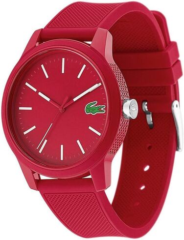 Lacoste Men's L.12.12. Quartz TR90 Case and Rubber Strap Casual Watch, Color: Blue (Model: 2010987) in Kuwait
