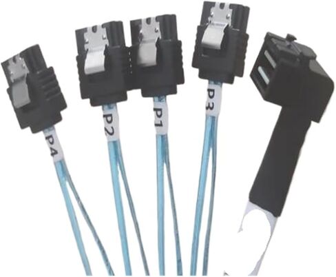HD S-AS SFF-8643 إلى 4X SATA Cable 8643 إلى Packplane و SATA منفذ متصل باللوحة الأم in Saudi Arabia